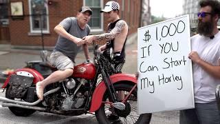 Can anyone Start my $120,000 Harley Motorcycle ?