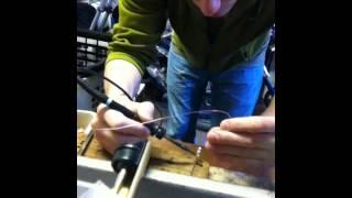 soldering the 4mm bullets for the parallel connectors1