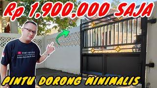 Pintu pagar minimalis harga ekonomis cuma 1,900,000 yu di order