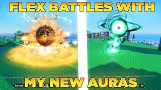 FLEX BATTLES WITH MY *NEW* AURAS! | Roblox Sol's RNG