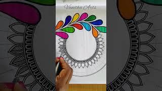 Mandala Art | #satisfying #creative #mandala #art #reels #shorts #happyholi #vanithaarts