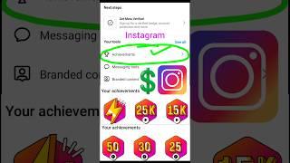 Instagram achievements  earning createria #shorts #instagram #instragramcollection #reels #short