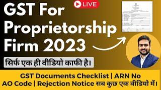 GST Registration for Proprietorship | GST Registration Sole Proprietorship Firm Online Process