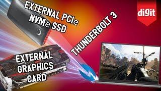 Turn Your Thin & Light Laptop Into A Gaming Laptop with Thunderbolt 3 | Demo by Intel | Digit.in