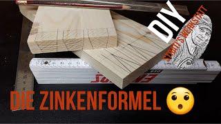 Zinkenformel ,Schwalbenschwanzverbindung ,Zinken Anreißen ,Anleitung,Handwerk, DIY #StratisWerkstatt