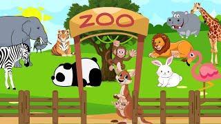 Animals Names and Sounds for Kids | Zoo Animals, Wild Animals, Pet Animals and Farm Animals