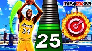 SHAQUILLE O'NEAL BUILD + 25 3PT RATING & SHARPSHOOTING TAKEOVER (NBA 2K23)