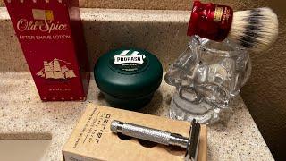 Parker 97R Razor, Proraso, Vintage - Shulton Old Spice, WSG Blade & Simpson Chubby 2