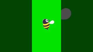 Cute honey bee animated green screen no copyright #shorts