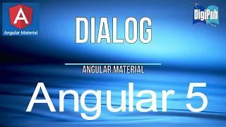 How to use Angular Material Dialog in Angular5