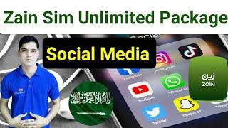 Zain Sim Unlimited Social Media Package | YouTube Facebook Tik Tok WhatsApp Instagram Twitter Snapch