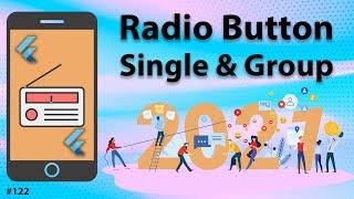 Flutter Tutorial - Radio Button - Single & Group