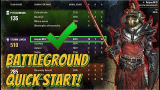 Battleground Quick Start! Elder Scrolls Online