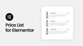 Free Price List Widget for Elementor