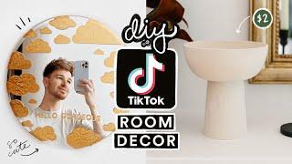 Recreating VIRAL TIK TOK DIY Projects + Room Decor ️ Aesthetic + Simple Decor Ideas!