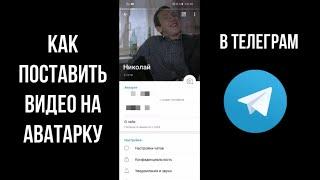 Как поставить видео на аватарку в телеграмме, как установить видео на аву в ТГ, анимированный аватар