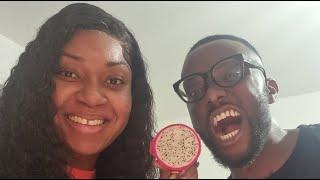 Hubby tries dragon fruit for the first time : Roena Robinson is live