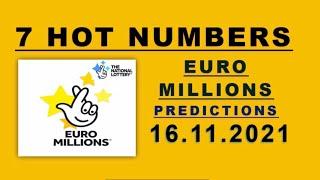 16.11.2021 | Euromillion lotto predictions for today | @TheNationalLottery UK JACKPOT