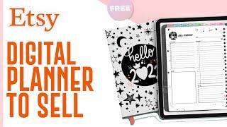 How To Make A Digital Planner To Sell On Etsy | EASY Tutorial