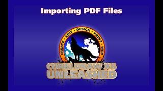 Importing PDF Files in CorelDRAW