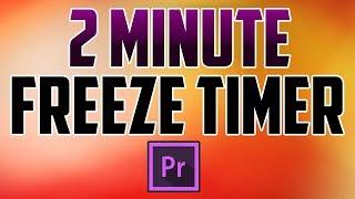 Premiere Pro CC : How to Freeze a Timer