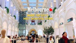 Exploring Melbourne's Prettiest Store: Vlog Tour ⎮Friday WALKING Tour in Melbourne #Australia 