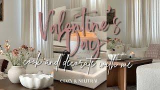 2023 Decorate With Me | Living Room | Valentines/Spring Decor Ideas | Cook With Me