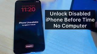 How To Unlock Disabled iPhone Before Time !! No Computer !! No Losing Data