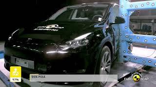 Euro NCAP Safety Tests of Tesla Model Y 2022 - Best in Class 2022 - Small Off-Road