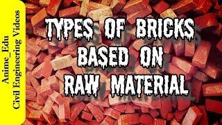 Different Types of Bricks Based on Raw Materials// Classification of Bricks //