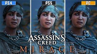 Assassin's Creed Mirage: PS4 vs PS5 vs PC Comparison | Load Times, Graphics & Gameplay