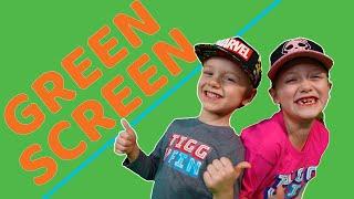 How GREEN SCREENS work for KIDS! Magic and Special effects.