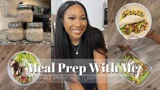 Meal Prep With Ri || Journey to Slim Thick || 4 Components Prepped 4 Ways || Quick and Easy Prep