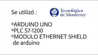 PLC Siemens 1200 to Arduino Ethernet Shield