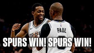 SPURS WIN OVER THE BROOKLYN NETS!