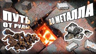 Добываю железо из реки, опираясь на знания из мода Terrafirmacraft