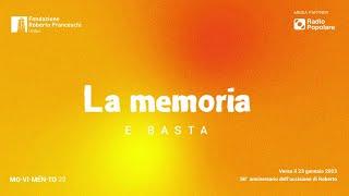 La memoria e basta - Alessandra Ballerini e Marco Janni dialogano con Claudio Jampaglia | Nuvole