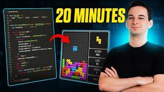 3 Hours Coding Tetris Condensed To 20 Minutes | React.js