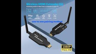 iPazzPort Wireless HDMI Transmitter and Receiver,  one to one pairing method