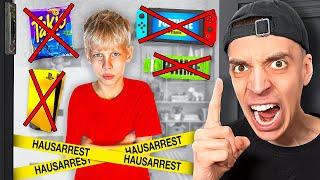 KLEINER JUNGE bekommt 1 WOCHE HAUSARREST!  (eskaliert)