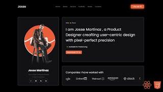 How to Create Modern Portfolio Website Project Using ReactJs and CSS3