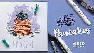 Tutorial marker drawing. Pancakes