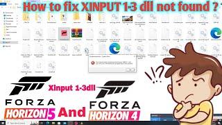 How to Fix Xinput 1_3.dll missing in Forza horizon 5 and Forza 4 #viral #fix #fixproblem