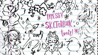 Messy Sketchbook Tour / 4 Months of Freehand & Timed Drawing Practice & PLAY! :)