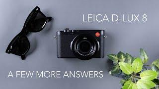 Leica D-Lux 8 | Some additional points... including video recording!