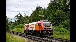 Bahnverkehr am 14.06.24 - "Ralpiercer, DB Cargo Fährt, railCare Euro 9000 am Bözberg und in Brunegg"