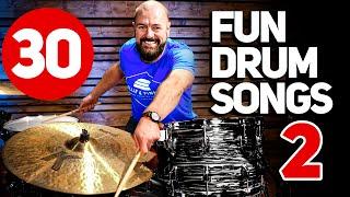 30 Fun/Easy Songs for Drums 2 | One Take