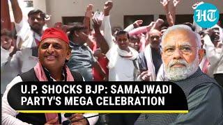 Biggest Shocker For BJP? SP Workers Celebrate Lead In UP With ‘Akhilesh For PM’ Poster | LS Results