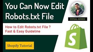 How to Edit Robots txt File in Shopify  Fast and Easy Guideline