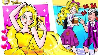 [paper doll] Rapunzel From Nerd To Beautiful Girl - Rapunzel Compilation